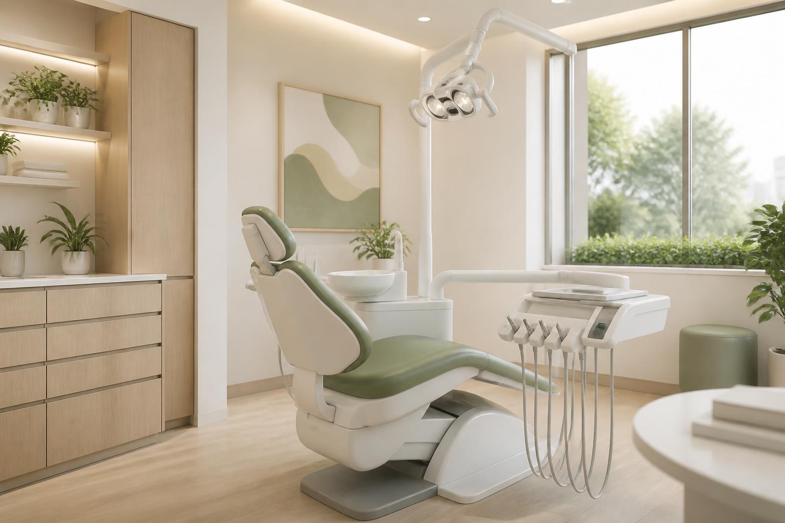 Elegant Smile dental clinic treatment room with natural light